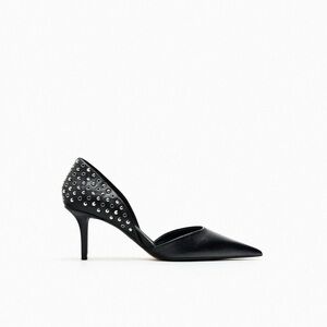 NWT; ZARA Black Studded Women's Heels